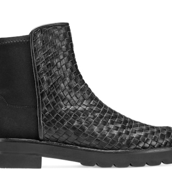 Stuart Weitzman 5050 Lift Woven Bootie - Picture 2 of 9